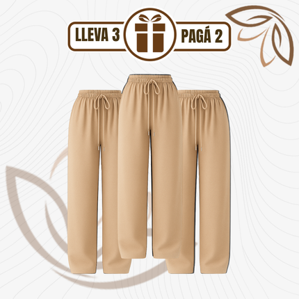 [Llevá 3 Pagá 2] Pantalón Femenino Ariel en Tela tipo Jogger de Cintura Alta (¡Liviano, suelto y sofisticado!)