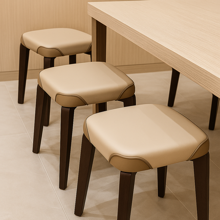 [Llevá 4 Pagá 3] Banquetas de Cuero Legítimo Acolchonadas con Diseño Moderno y Elegante