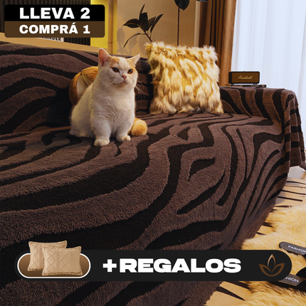 [Llevá 2 Pagá 1] Funda para Sofá Nature 100% Algodón (¡Tu living más moderno!) +REGALO: 2 Almohadas