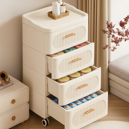 [Llevá 2 Pagá 1] Organizador Multifuncional de 5 Niveles Desmontable con Rueditas (¡Organización y modernidad para tu casa!)