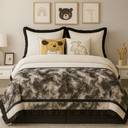 [Llevá 2 Pagá 1] Juego de Cama Imperial Estampado con Tela Antialérgica (Estilo moderno y acogedor) +REGALOS: 2 Fundas para Almohadas