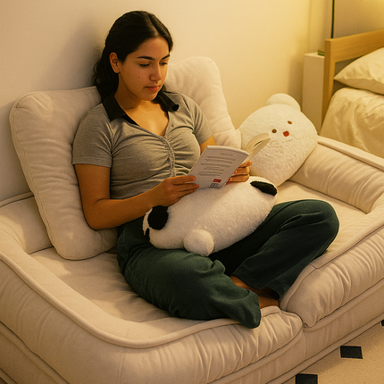 [Llevá 2 Pagá 1] Butaca Puffy Reclinable y Ultra Acolchonado + 2 Almohadas de Regalo