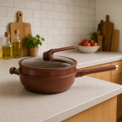 [Llevá 2 Pagá 1] Frigideira Multifuncional en Cerámica y a Prueba de Explosiones +REGALO: Kit de Utensilios