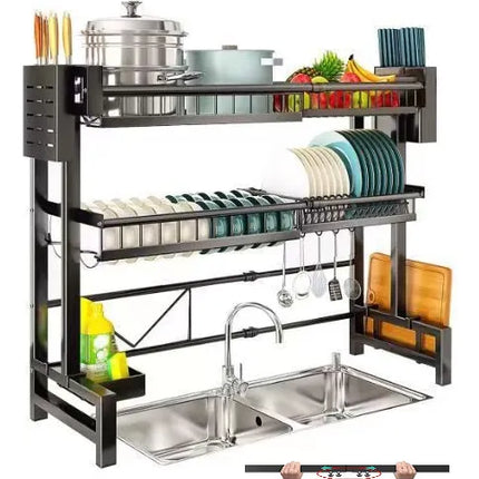 Organizador de Cocina Inteligente en Acero Inoxidable (¡Espacioso y Perfecto para Transformar tu Cocina!) +REGALO: Kit de Utensilios de Cocina