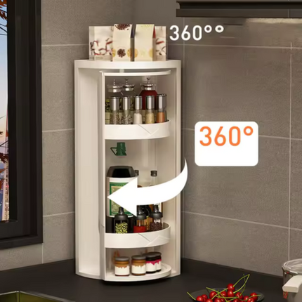 [Llevá 2 Pagá 1] Armario Organizador Portátil Giratorio de 3 Niveles +REGALO: Porta especiero