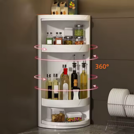 [Llevá 2 Pagá 1] Armario Organizador Portátil Giratorio de 3 Niveles +REGALO: Porta especiero