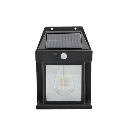 Kit 10 Lámparas Solares Coloniales con Sensor de Movimiento y Panel Fotovoltaico a Prueba de Agua