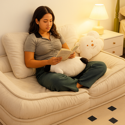 [Llevá 2 Pagá 1] Butaca Puffy Reclinable y Ultra Acolchonado + 2 Almohadas de Regalo