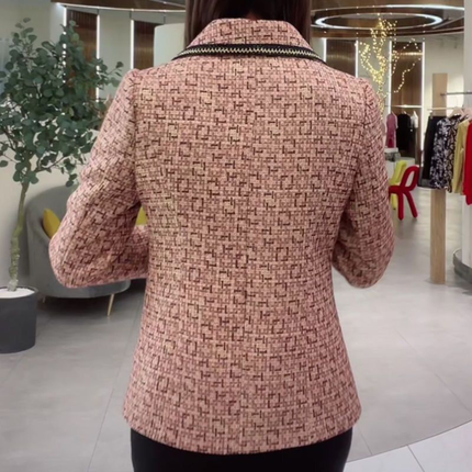 [Llevá 2 Pagá 1] Blazer Femenino Isabella en Tweed Premium (¡Elegancia Atemporal y Terminación Sofisticada!)