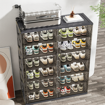 [Llevá 2 Pagá 1] Zapatera Smart con Puertas Retráctiles Desmontable con Rueditas (Organización Inteligente y Diseño Moderno!)