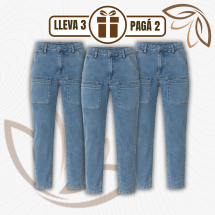 [Llevá 3 pagás 2] Calça Feminina em Jeans (Resaltá tus curvas con actitud!)