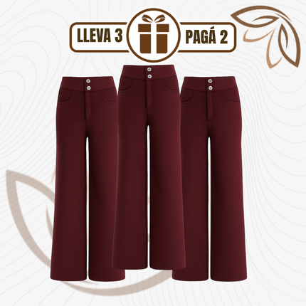 [Llevá 3 Pagá 2] Pantalón Social Femenino en Seda Hielo y Poliéster Nolita (Diseño Fino y Encantador)