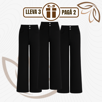 [Llevá 3 Pagá 2] Pantalón Social Femenino en Seda Hielo y Poliéster Nolita (Diseño Fino y Encantador)