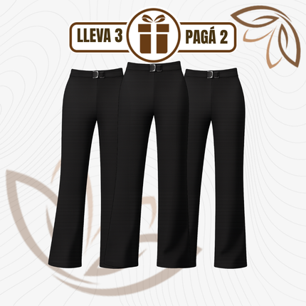 [Llevá 3 Pagá 2] Pantalón Social Femenino en Seda Hielo y Poliéster Diorah (Diseño Fino y Encantador)