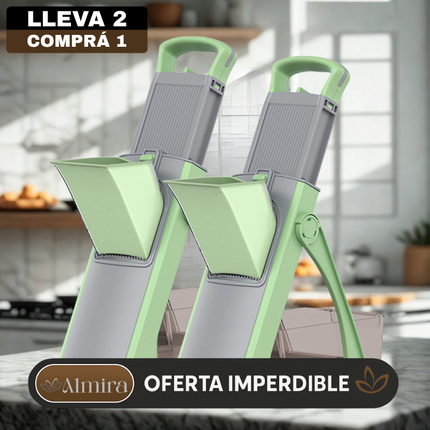 [Llevá 2 Pagá 1] Cortador de Verduras Multifuncional en Acero Inoxidable con Hoja Ajustable +REGALO: Kit de Utensilios de Cocina