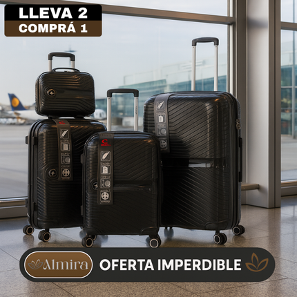 Set De 4 Valijas Rigidas Giro 360 (Perfectas para viajar)