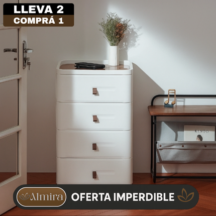 [Llevá 2 Pagá 1] Cómoda Modular SpaceBox de 4 Cajones Amplios y Diseño Minimalista (¡Organización moderna para cualquier ambiente!)